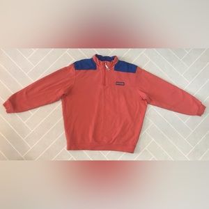 Vineyard Vines 1/4 zip sweatshirt samon color men's size L